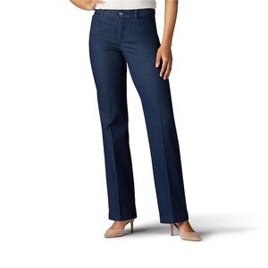 Lee Women's Dark Blue Trousers - Size 12L